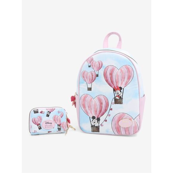 - Her universe Universe Mickey and Minnie Mouse heart balloon backpack an… - Picture 6 of 8
